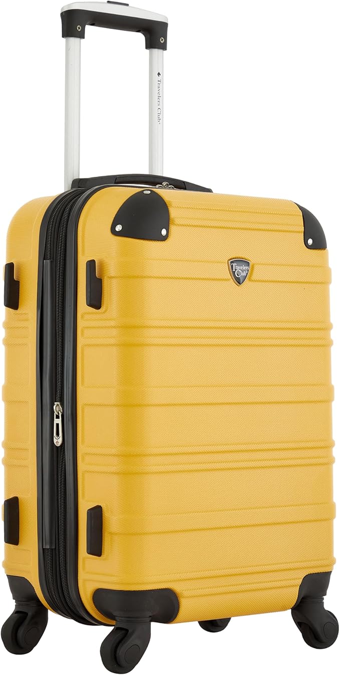 Travelers Club Phoenix Luggage, Gold Rod, 22-Inch Carry-On