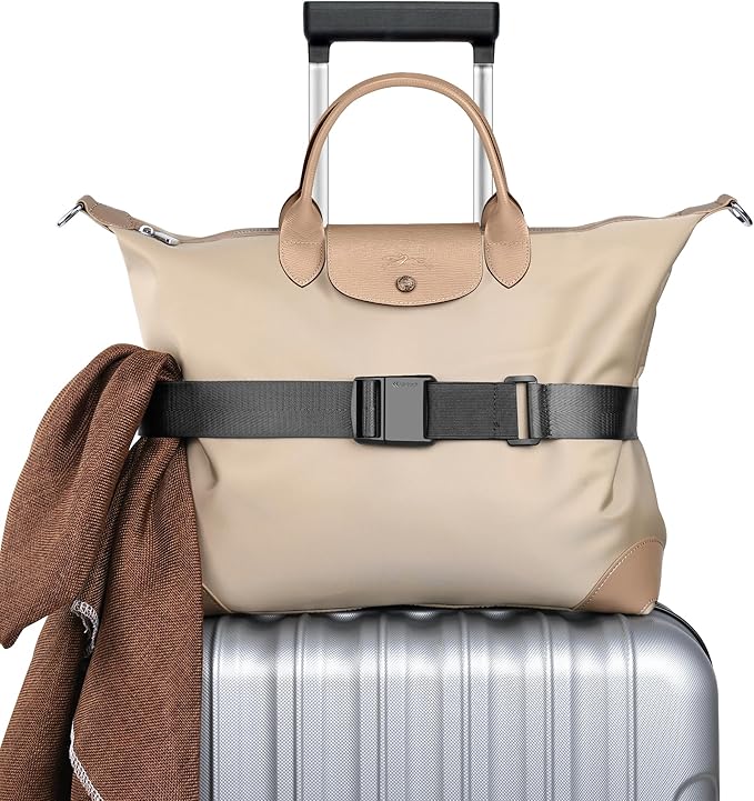 Travel Inspira Magnetic Quick-Release Travel Belt for Luggage Strap - Hands-Free, Lightens Load, Secures Multiple Bags, Adjustable & Lightweight for Effortless Travel