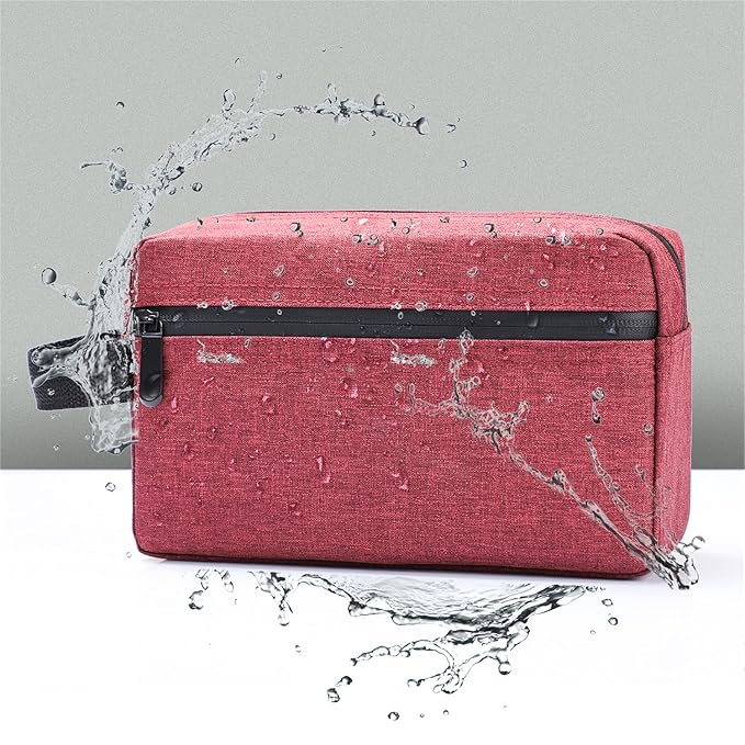 Etercycle Toiletry Bag for Men, Portable Travel Toiletry Organizer Bag,Shaving Bag for Toiletries Accessories (Wine red)