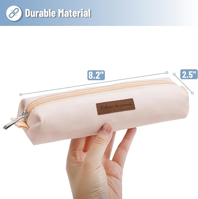 Mr. Pen- Cute Pencil Case Pouch, Beige Color, Multipurpose Canvas Bible Pencil Pouch