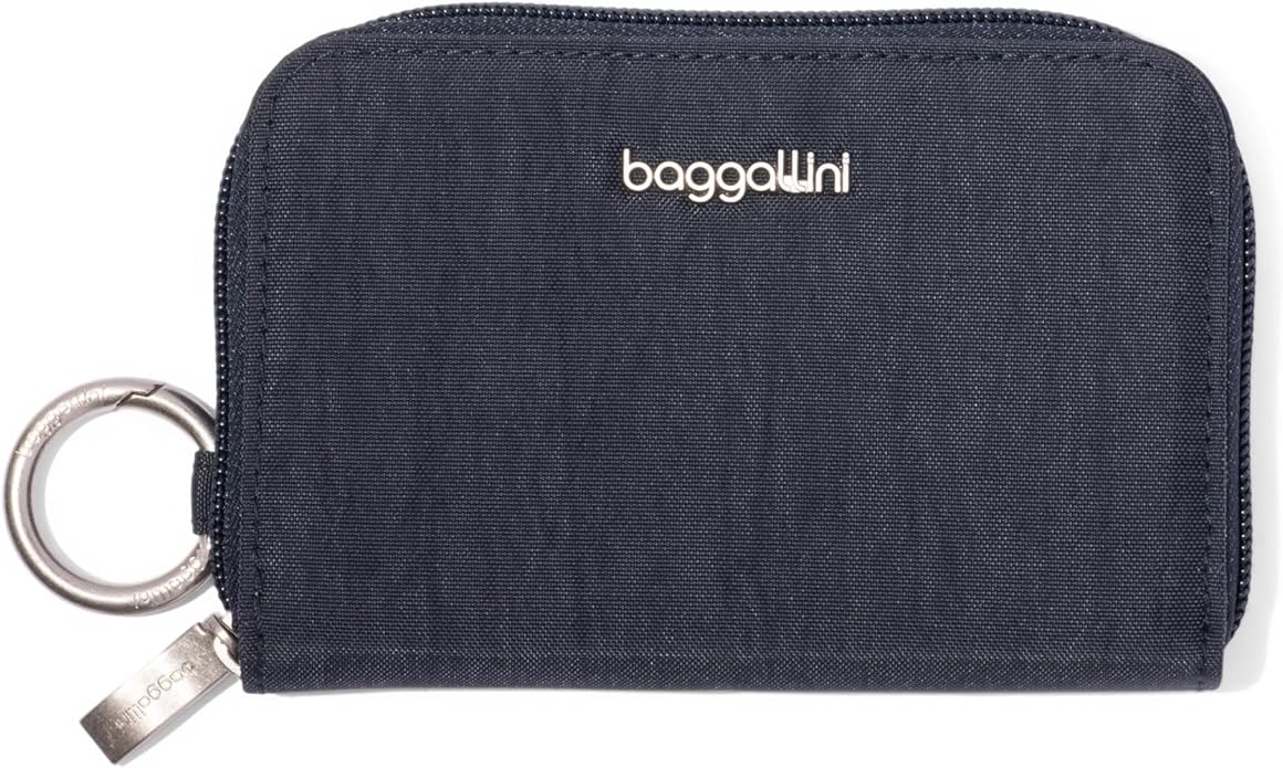 Baggallini Deluxe Card Case - Lightweight 5.5"x3.3" RFID Protected Womens Wallet Card Holder