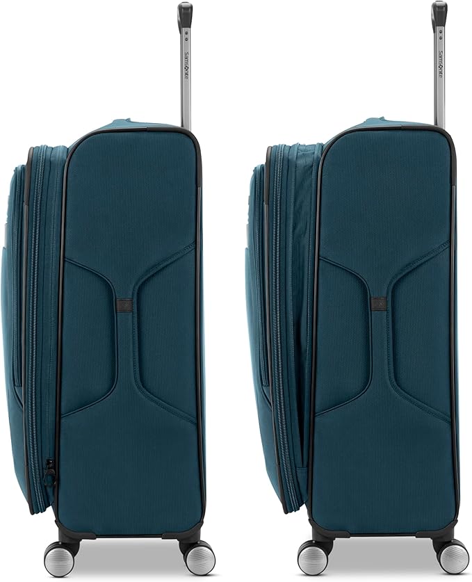 Samsonite Ascella 3.0 Softside Expandable Luggage with Spinner Wheels, 3-Piece Set (20/25/28), Teal/Black