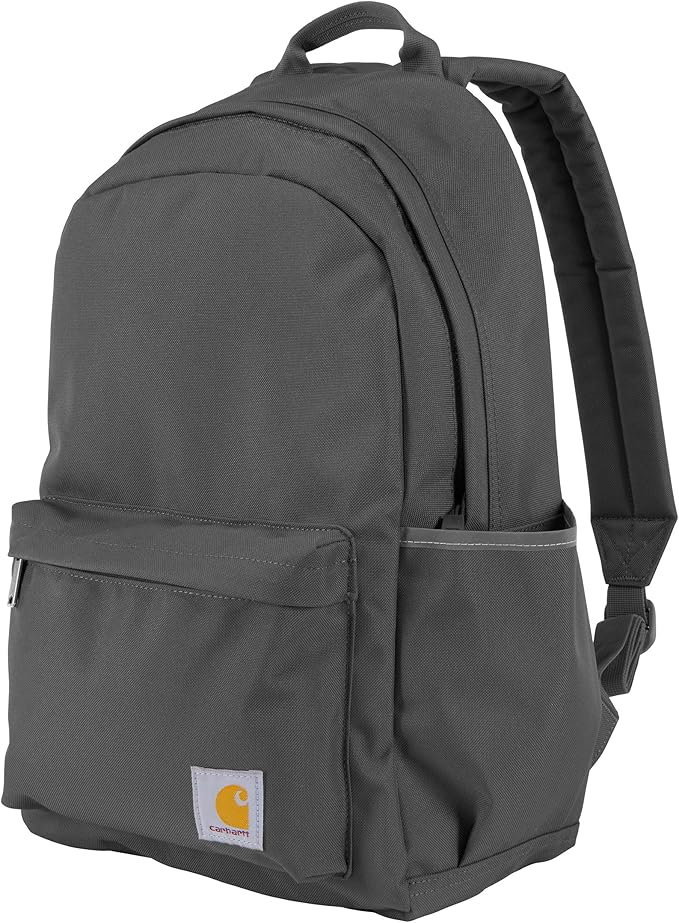Carhartt 21L Classic Laptop Backpack, Water-Resistant Pack W/ 15" Laptop Sleeve and Organizational Compartments, Gravel