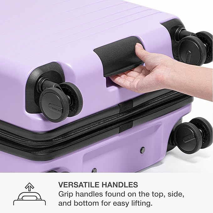 Traveler's Choice Markham Hardside Expandable Luggage with Hinomoto Spinner Wheels, 30-Inch Large, Purple
