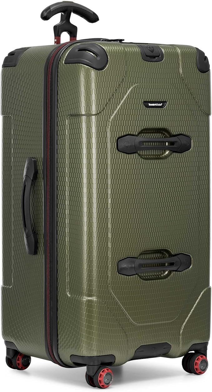 Traveler's Choice Maxporter II Polycarbonate Hardside Trunk with Spinner Wheels, Green, 31-Inch Large Trunk