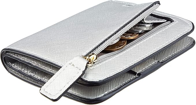 Toughergun Women’s Small Slim Leather Wallet with RFID Protection, Compact Bifold Mini Purse with Clear ID Window