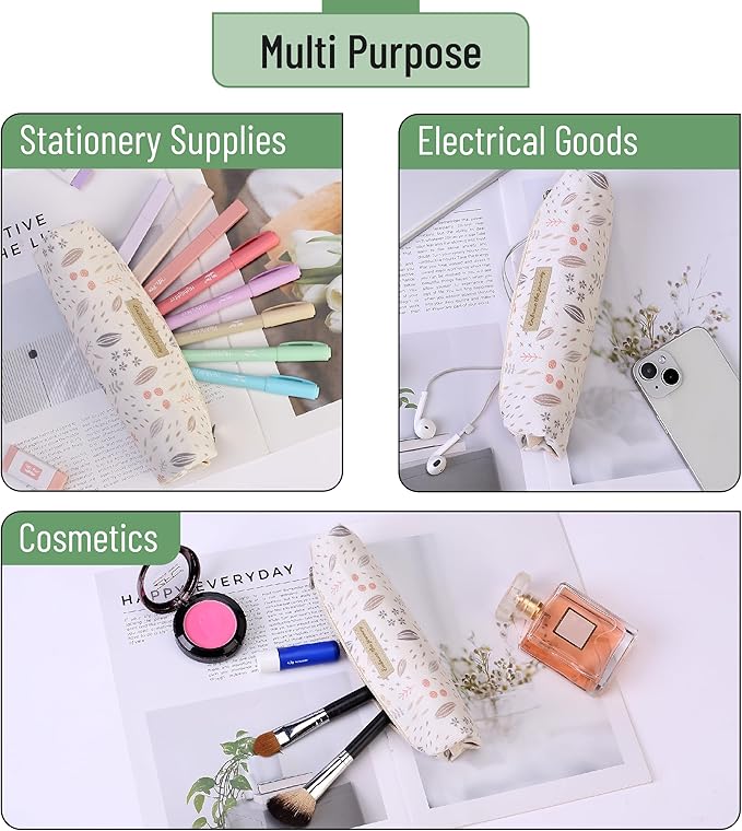 Mr. Pen- Cute Pencil Case Pouch, Boho Design, Multipurpose Canvas Bible Pencil Pouch