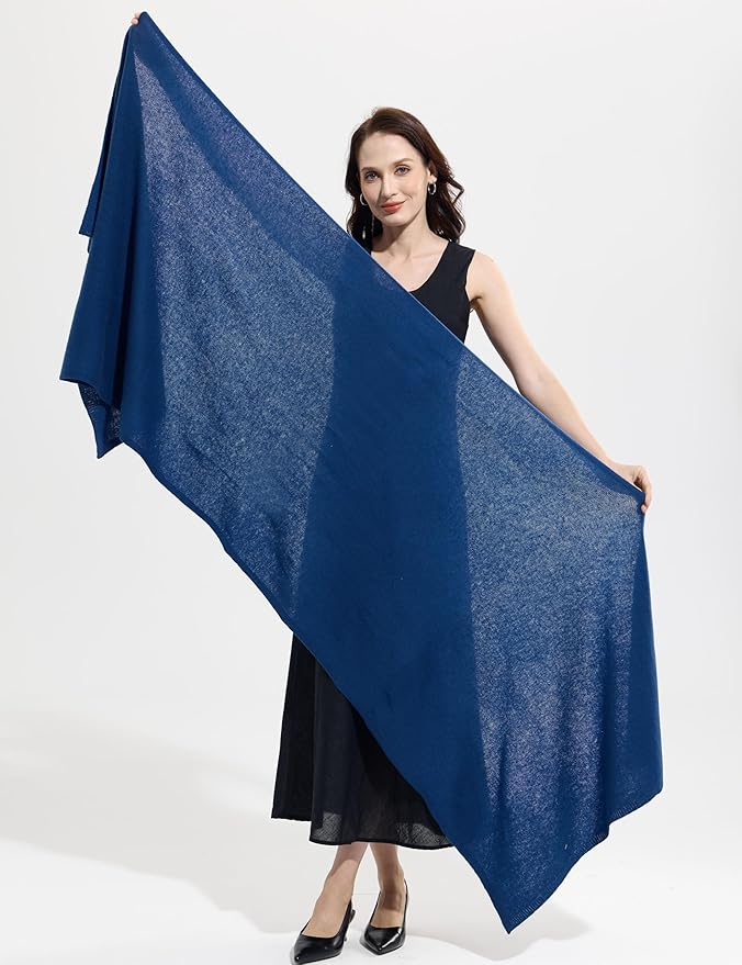 Soft Cashmere Blend Wrap Chic Scarf Stole for Women Wayfarer Travel Extra Large 87"x28"