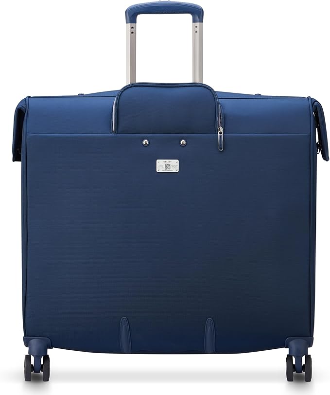 DELSEY PARIS Helium DLX Rolling Garment Bag with Spinner Wheels, Navy Blue