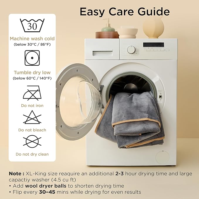 Bedsure Waterproof Blanket for Bed King Size- Sherpa Fleece Waterproof Dog Blankets for Large Dogs, Pet Blankets for Bed/Couch, Soft Plush Reversible Furniture Protector, 108"x86", Grey