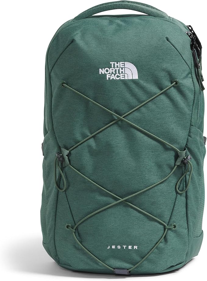 The North Face Women's Jester Everyday Laptop Backpack - Commuter Travel Bag, Laptop Sleeve, Water-Repellent, Duck Green Dark Heather, One Size