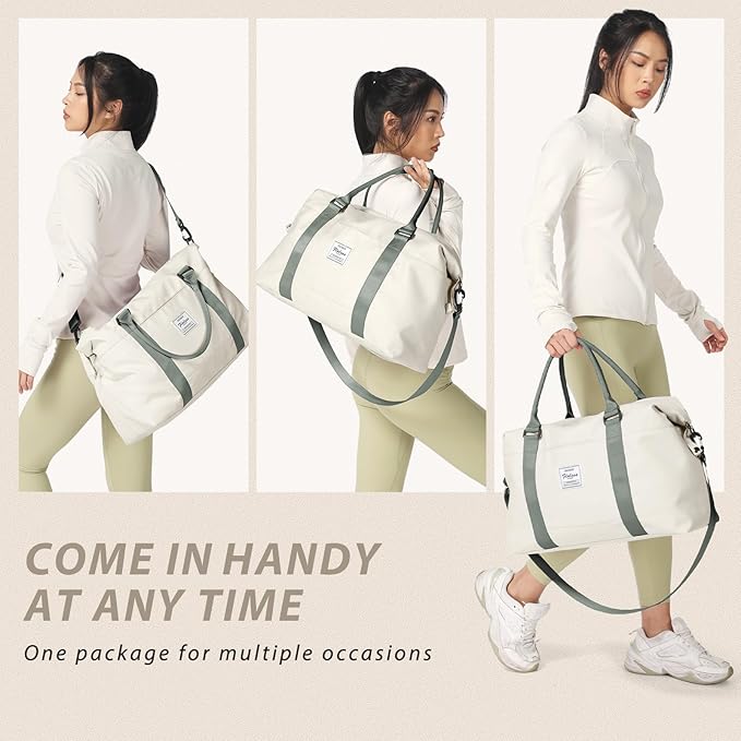 Gym Bag Womens,Travel Duffel Carry on Bag Sport Tote Bag Weekend Overnight Bag