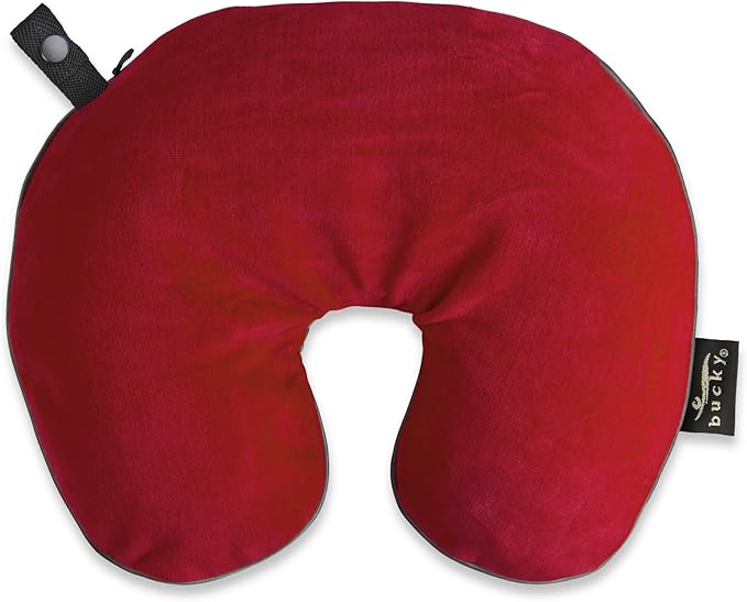 Bucky Utopia U-Shaped Neck Pillow, Cherry Red, One Size