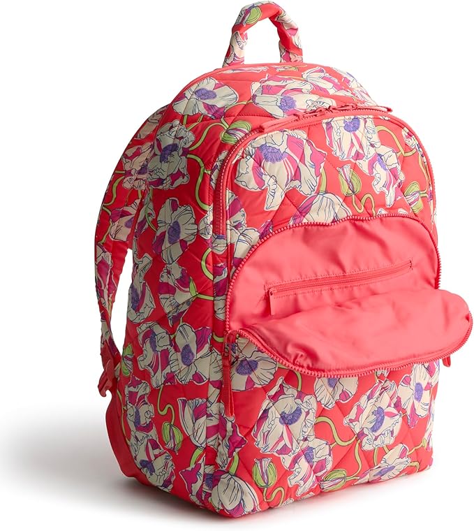 Vera Bradley Women's Featherweight Westover Hybrid Backpack, Swirling Poppies, One Size