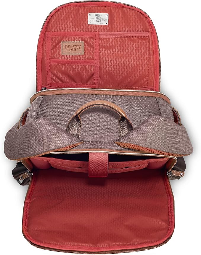 DELSEY PARIS Chatelet Air 2.0 Hardside Luggage with Spinner Wheels, Chocolate Brown, 2 Piece Set, (20/Backpack)