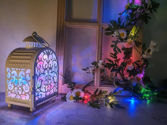 12 Pack Fairy Sting Lights Battery Operated with Timer,20 LED Multicolor | 8 Modes Firefly Lights,Waterproof 6.5ft Silver Wire,CR2032 Battery Included,DIY Mason Jar Wedding Christmas Party Deco