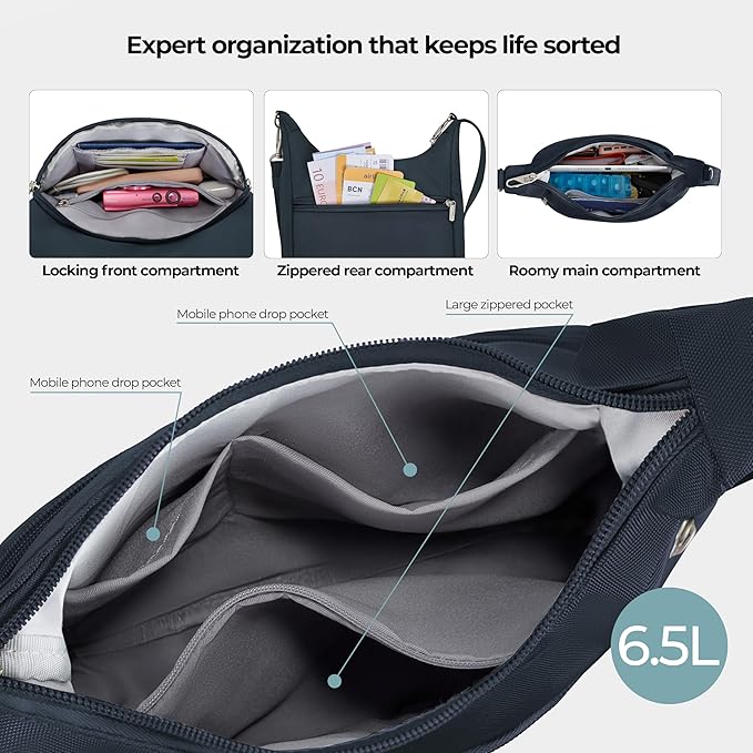Travelon Anti-Theft Classic Essential Messenger Bag