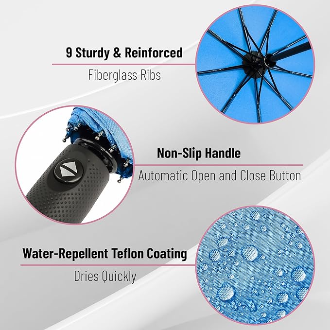 Mr. Pen- Windproof Travel Umbrella, Automatic Umbrellas for Rain, Compact