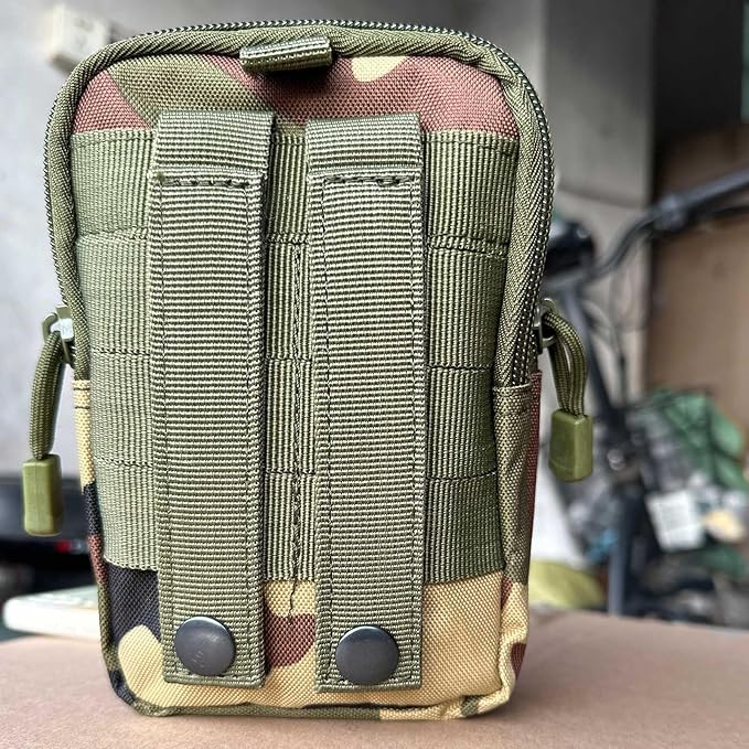 Tactical Molle Pouch, Universal EDC Waist Bag Belt Pouches, Outdoor Belt Bags Gear Tool Gadget Pocket with Cell Phone Holster