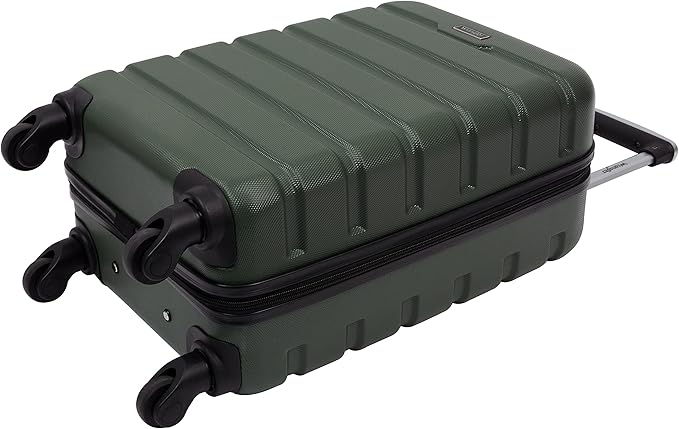 Wrangler 22" Hardside Spinner Carry-On Luggage, Deep Depth