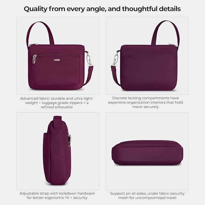 Travelon Anti-Theft Classic Small East/West Crossbody