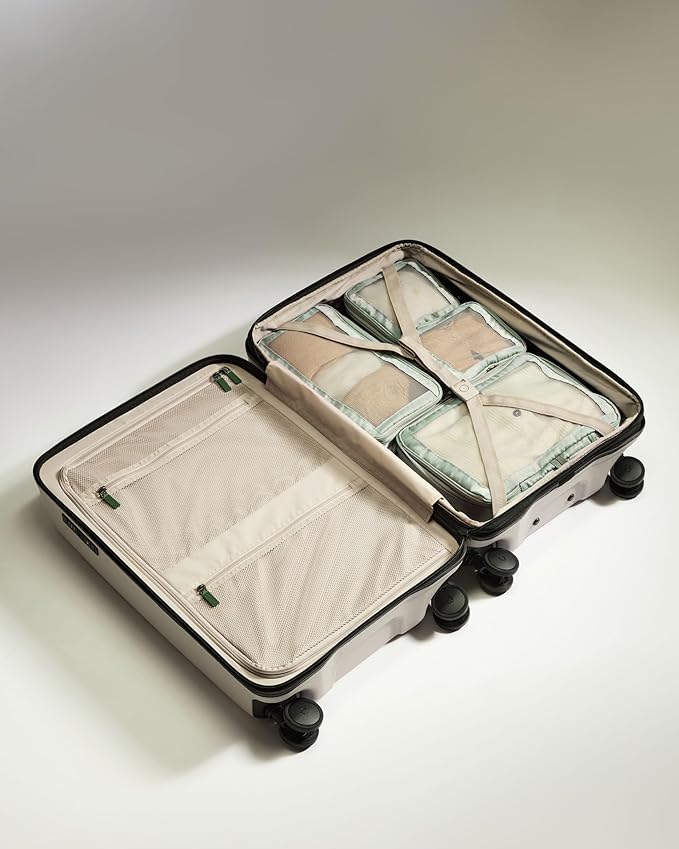 ANTLER - Compression Packing Cubes for Travel, Luggage Organiser for Suitcases or Bags, Travel Accessories, Set of 4, Mist Blue
