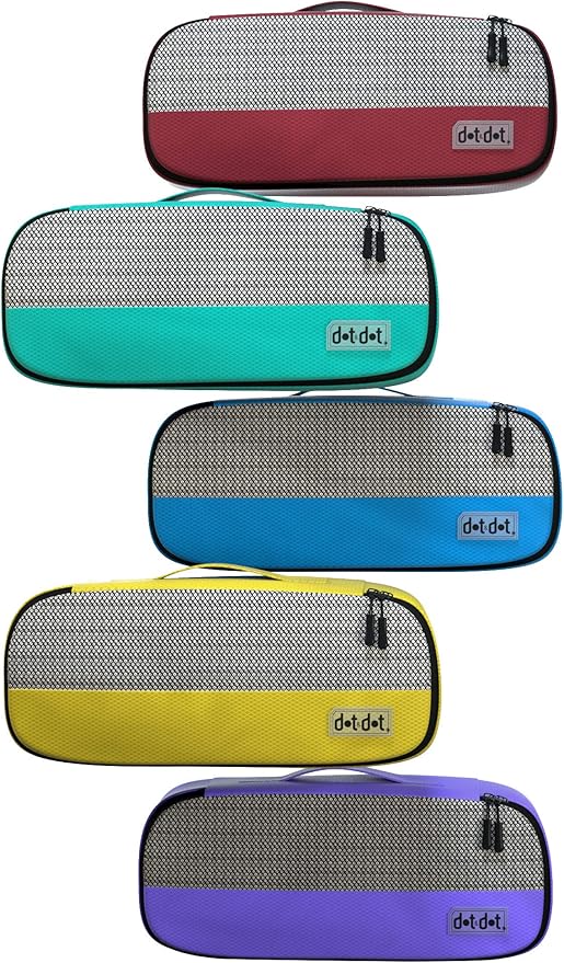 Slim Packing Cubes for Travel - 5pc Packing Cubes for Suitcases - Lightweight Luggage Organizer Bags (Non-Compression)