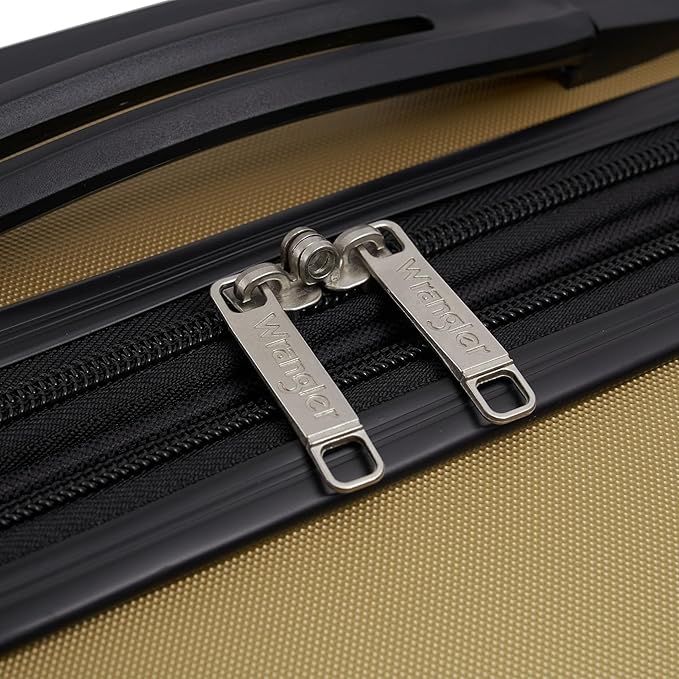 Wrangler Smart Spinner Hardside Luggage, 2 Piece Set, Wood Thrush