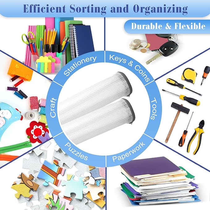 Jetec 32 Pcs Mesh Zipper Bags Toy Storage Bikini Organizer Bag Bolsas Para Guardar Trajes De Bano Waterproof Zipper Reusable Pouch Puzzle Multipurpose for Storage Office(Grey,7.5 x 5 Inch)