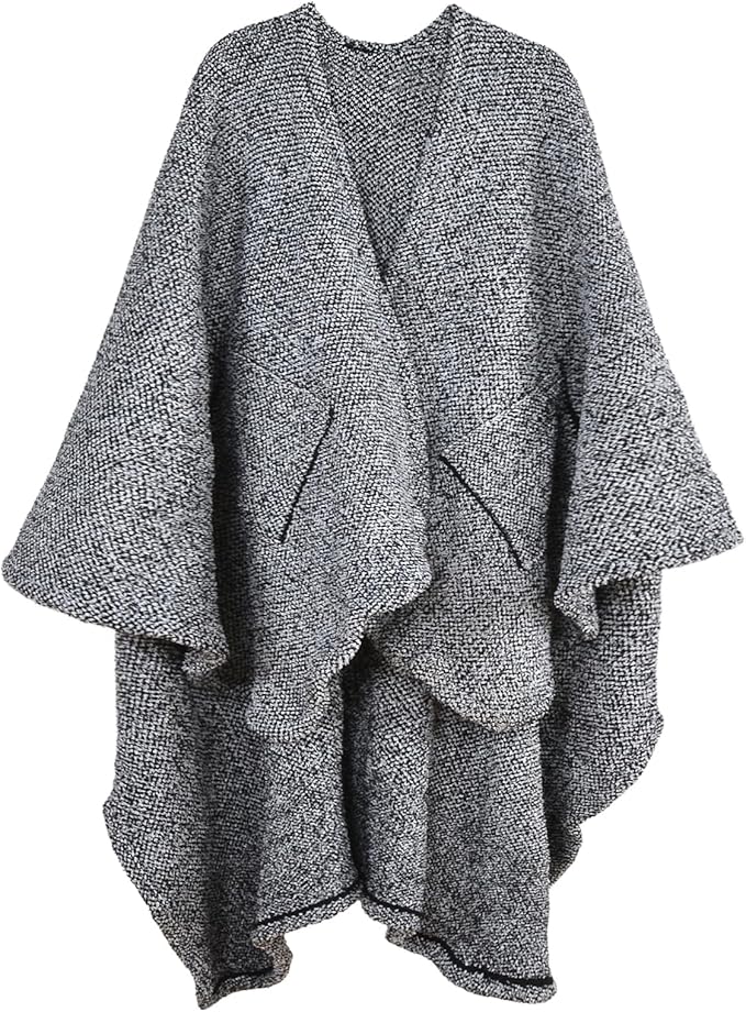 JOOJA Wearable Blanket Super Soft Feather Yarn Blanket Shawl with Pockets Fuzzy Throw Blanket TV Blanket for Adults Teens