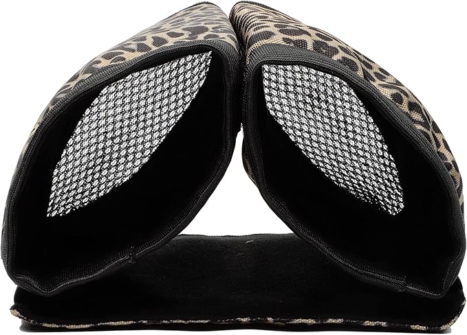 riemot Luggage Travel Cup Holder Free Hand Drink Carrier - Hold Two Coffee Mugs No Spill - Fits Roll on Suitcase Handles - Gifts for Flight Attendants Travelers Accessories Leopard