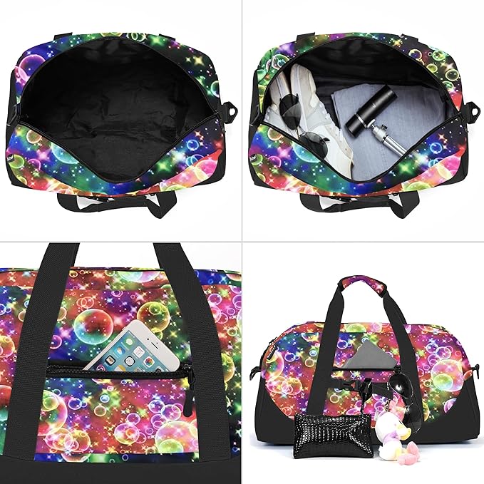 Stumdo Kids Overnighter Duffel Bags for kids, Carry-On Size & Ideal for School Practice or Overnight Travel Weekender Tote for Travel Gym Sport bag for Boys & Girls (11ppao)