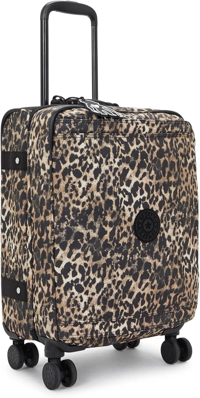 Kipling Women's Spontaneous Small Prt Softside Spinner Wheel Luggage, Integrated TSA Accepted Lock