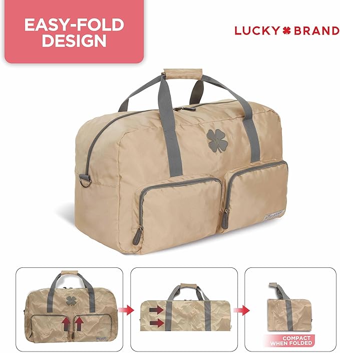 Lucky Travel Duffel Bags 85L, Gym Bag, Travel Bag & Large Duffle Bag for Men, Foldable Overnight Weekender Bags for Women & Men with Adjustable Shoulder Strap,