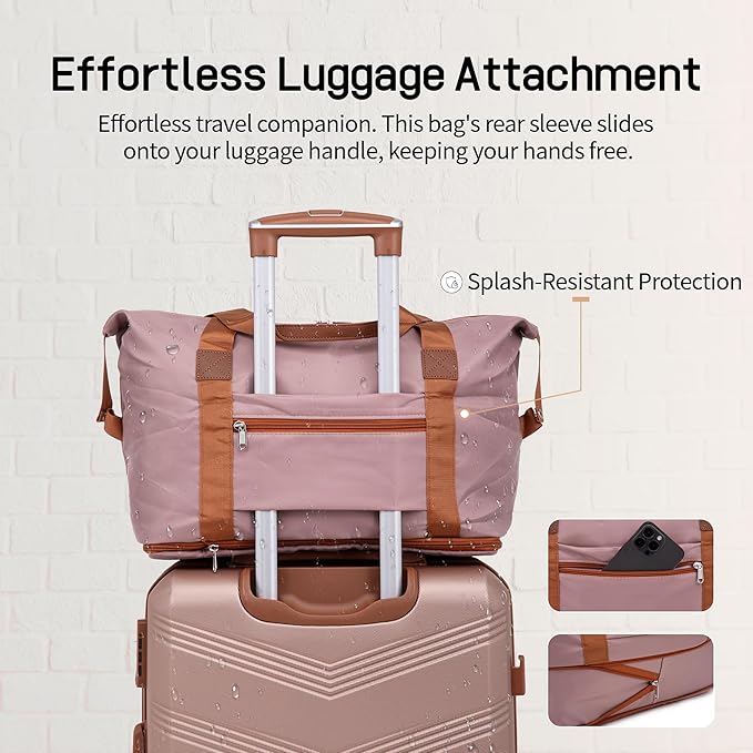 Expandable Luggage Sets 5 Piece, Hard Case Suitcase Set with Spinner Wheels,22x14x9 Airline Approved Carry on,Lightweight Durable Suitcase with TSA Lock (Champagne Gold)