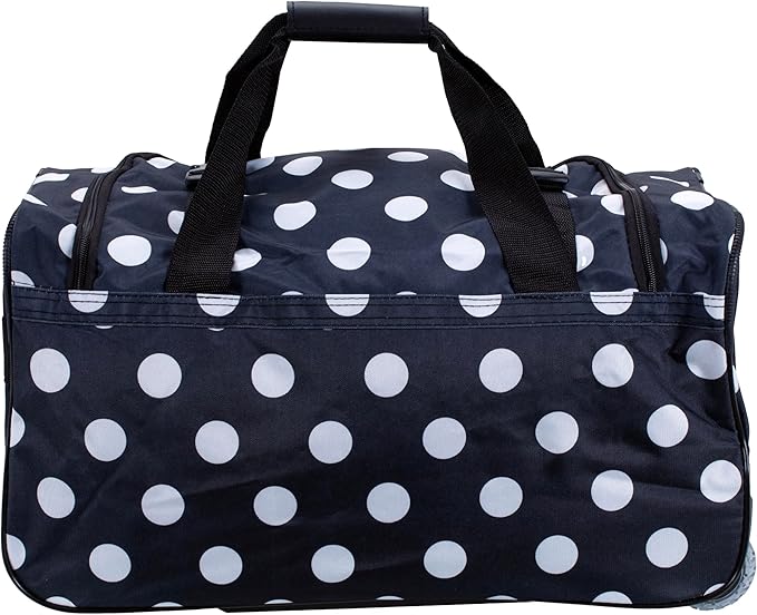 Rockland Rolling Duffel Bag, Black, 22"