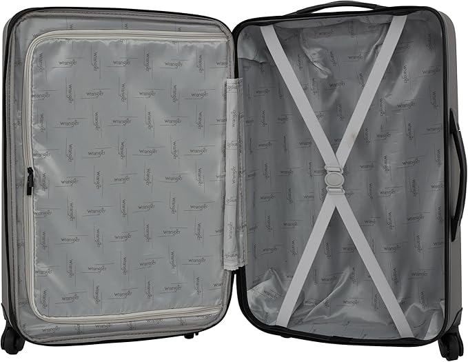 Wrangler Quest Luggage Set, Granite Gray, 3 Piece Set (30"/26"/22")