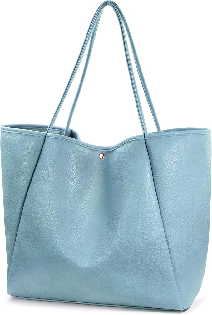 Oversize Pu Leather Tote Women Weekender Bag Shopper Handbag Travel Purse