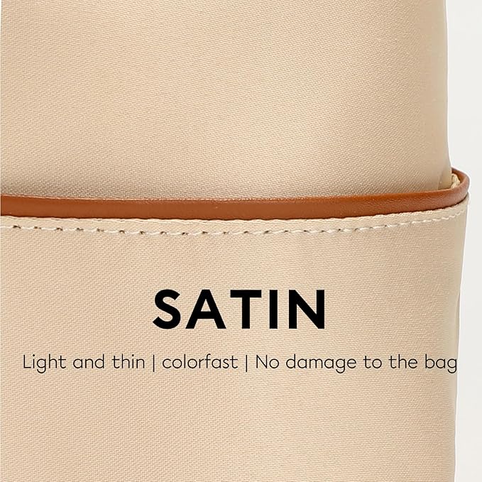 GIVLEFLY Extra Large Purse Organizer Insert for Tote Bag, Lightweight Handbag Organizer with Multiple Pockets, Structured Bag Insert,Beige