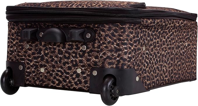 Rockland Fashion Softside Upright Luggage Set, Leopard, 2-Piece (14/19)