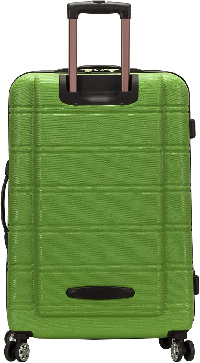 Rockland Melbourne Hardside Expandable Spinner Wheel Luggage, Green, 3-Piece Set (20/24/28)