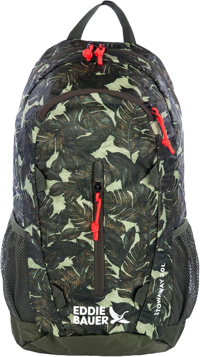 Eddie Bauer Stowaway Packable Backpack | Travel | Outdoor | Lightweight | Foldable | Durable | Ripstop Polyester | 20L - Dark Loden