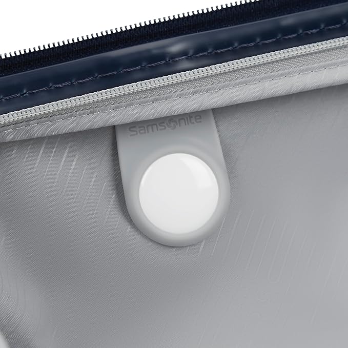 Samsonite Elevation Plus - Carry-On Hardside Luggage - Scratch Resistant Polypropylene Shell, RightHeight™ Adjustable Handle, Integrated AirTag Holder, TSA Lock, WetPak™ Compartment - Midnight Blue