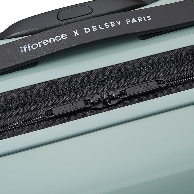 florence by mills Spin Me Away Hardside Expandable Luggage with Spinner Wheels, Sage Green, Carry-On 20 Inch