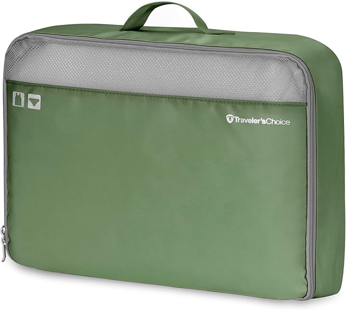Traveler's Choice Cloverland Packing Cubes, 5-Piece Set, Sage Green