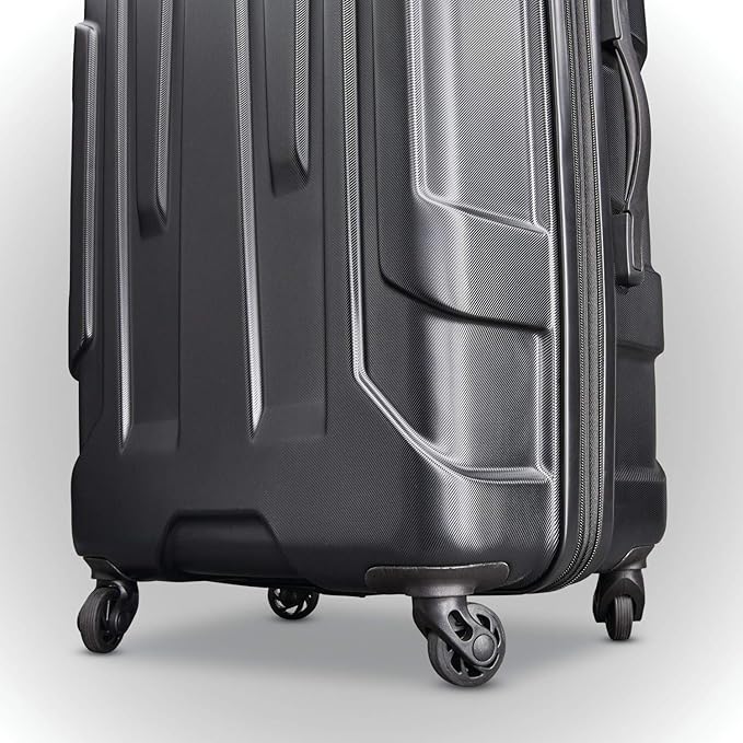 Samsonite Centric Hardside Expandable Luggage with Spinner Wheels, Black, Carry-On 20-Inch