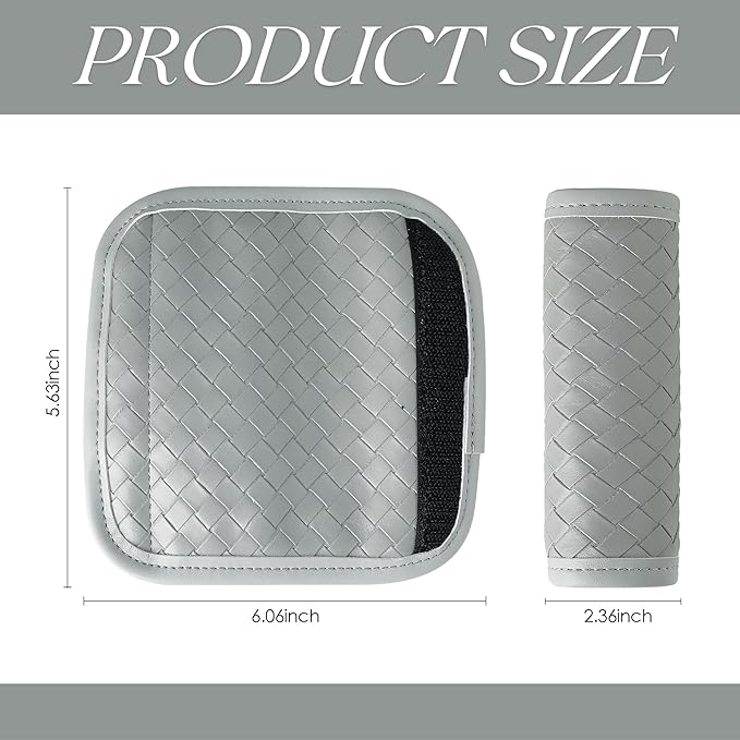 Luggage Handle Wraps -Suitcase Handle Wraps Travel Bag Handle Covers Suitcase Identifier Luggage Makers Covers(3Pcs-Grey)