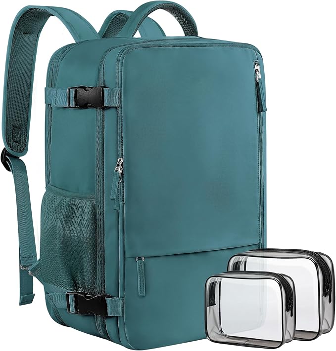 Travel Backpack for Men, 40L Carry On Backpack, 17 Inch Laptop Backpack, Waterproof Backpack, College Bookbag, Person Item Flight Approved Trave Bag for Women