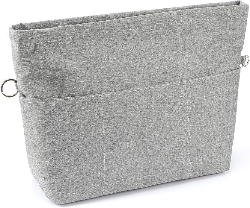 VANCORE Purse Organizer Insert for Handbags,Tote Bag Organizer Insert with Zipper Bag,Premium Handbag Organizer Inside Liner for Women with 15 Pockets