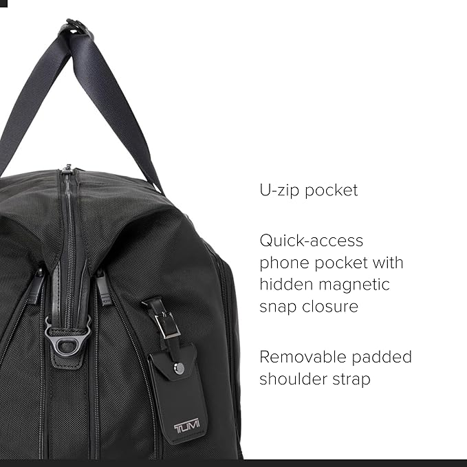 TUMI - Alpha Double Expansion Duffel - Business & Weekend Travel Duffel Bag - Designed for Durability & Functionality